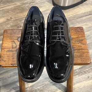 Men's Black Patent Leather BRUNO MARC Dress Shoes